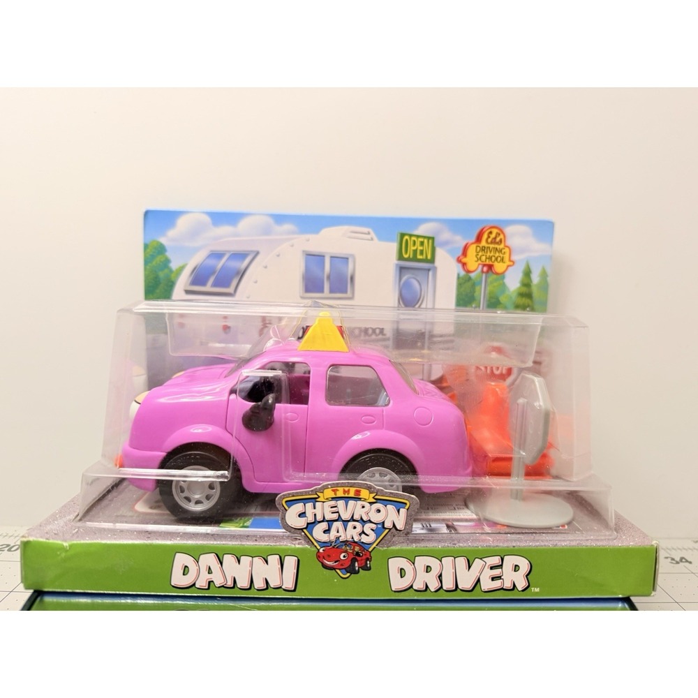 VTG The Chevron Cars Danni Driver Pink Student Driver Toy New In Box NIB